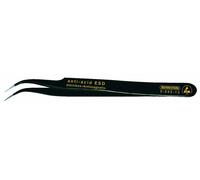 Bernstein Tools for Electronics 5-055-13 Pince brucelle CMS 7a SA-ESD pointe en forme de faucille, très pointue 120 mm