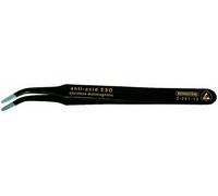 BERNSTEIN Tools for Electronics 5-061-13 Pince brucelle CMS 2ab SA plate, large, courbée 115 mm
