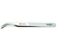Bernstein Tools for Electronics 5-061 Pince brucelle CMS 2ab SA plate, ronde, courbée 115 mm