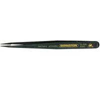 BERNSTEIN Tools for Electronics 5-195 Pince brucelle de précision NK7 pointue, déportée 120 mm