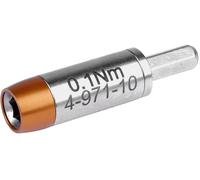 Bernstein Werkzeuge Adaptateur de couple Ambre TorquEline 0,1 Nm pour embouts C4 4 mm, acier allié
