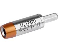 Bernstein Werkzeuge Adaptateur de couple Ambre TorquEline 0,1 Nm pour embouts C4 4 mm, acier allié