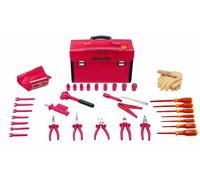 Bernstein Tools for Electronics SAFETY 8100 VDE VDE Mallette à outils équipée 35 pièces (L x l x H) 440 x 175 x 310 mm
