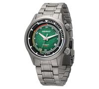 BERNY Montre de plongée automatique pour homme en titane étanche à 200 m Super lumineuse analogique mécanique avec verre saphir AR Cadeau d'anniversaire de luxe, vert