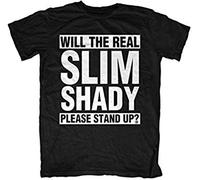 bero Will The Real Slim Shady Please Stand Up T-shirt Taille L Noir, Noir , L