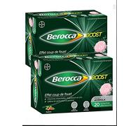 Berocca Boost Comprimés Effervescents - Lot de 2 Boites de 20 Comprimés