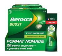 Berocca® Boost Stick Vit B12 Caféine Magnésium Goût Cola 2x14