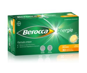 Berocca Energie Boîte de 30 Comprimés Effervescents Goût Orange