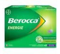 Berocca Énergie Multivitamines et Minéraux Goût Cassis 45 Comprimés Effervescents - Boîte 3 tubes de 15 comprimés