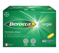 Berocca Energie Vitamine B Et C/Magnésium Et Zinc 40 Comprimés