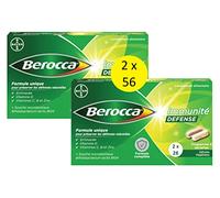 Berocca® Immunité Défense - Préparez vos défenses naturelles - Echinacée, Vitamine D, Vitamine C, et Zinc - Souche microbiotique- Complément alimentaire - 112 comprimés (2x56) - Fabriqué en France