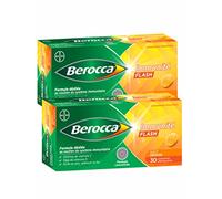 Berocca Immunité Flash Goût Orange 30 Comprimés Effervescents - Lot de 2 Boites