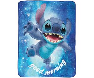 BERONAGE Disney Lilo & Stitch Out of the World Couverture 100 % polyester en flanelle polaire moelleuse pour enfants et adultes Motif dessin animé 150 x 200 cm