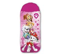 BERONAGE Paw Patrol Sac de couchage pour enfant Rose 140 cm + 30 cm (capuche) x 70 cm Toutes saisons Garnissage en fibre synthétique Fermeture éclair Unisexe Enfants Fans de Pat' Patrouille