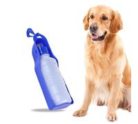 BEROPKL 1 PC Gourde Portable avec Distributeur d'eau pour Chien ou Chat 500ML Bouteille d'eau Pliable pour Chiens Chats Animaux de Compagnie Activité de Plein Air Extérieur Cadeau pour Chien Bleu