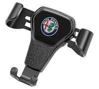 BEROZA Support Téléphone Voiture, pour Alfa Romeo Mito Giulietta 156 159 Giulia 8C GT 147 Tonale Porte Téléphone Voiture Rotatif à 360 Degrés Grille D'aération de Voiture Support GPS Voiture