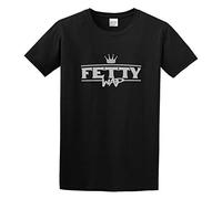 BERRAHI Fetty Wap Fetty Logo Unisex 100% Cotton Short-Sleeve T-Shirts Black XL