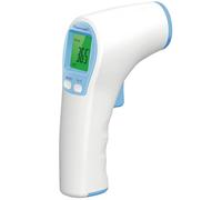 Berrcom Thermomètre frontal infrarouge numérique 3 en 1 avec lecture instantanée, alarme de fièvre 3 couleurs