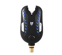 Berriphonia Alarme de Touche de pêche avec Son, lumière d'alarme pour Canne à pêche, Alarme de Poteau de capteur de Haute sensibilité, de pôle de capteur Haute sensibilité, Alerte