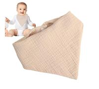 Berriphonia Bavoir bandana pour bébé - Mouchoir de poche souple réglable - 4 couches de coton absorbant - Respirant - Nourriture pour nouveau-né, kaki, Siehe Beschreibung