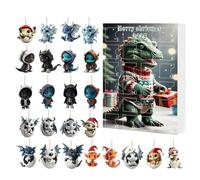 Berriphonia Dragon Ornaments Avent | 24 Jours Dragon Baby 2d Acryliques Ornements Hangals - 2025 Counom À Rebours De Noël Pour Les Conçus Comme Un Cadeau De Noël Parfait Pour Améliorer L'atmos