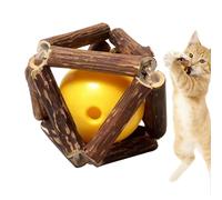 Berriphonia Jouet à mâcher pour chat - Son roulant résistant aux morsures, jouet à mâcher pour la santé des dents, pour les petites, moyennes et grandes races, balcon, cour, jardin, camping, chambre à