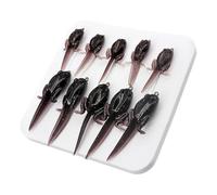 Berriphonia Leurres Souples - Leurres De Bass Pré-Montés | 10 Pièces Résistance Basse Température Matériel Pêche Eau Douce pour Perche Truite Sandre Achigan