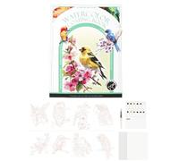 Berriphonia Livre De Peinture Aquarelle - Professionnel 3 Volets Portable | Ensemble De Livres De Dessin À L'aquarelle Pour Débutants, Pour Artistes Débutants, Maison, École, Voyage, Détente, Annivers