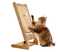 Berriphonia Planche à gratter pour chat - Appareil d'entraînement pliable pour chatons - Griffoir vertical en sisal pour chat - Pour une utilisation dans la salle à manger, sur le balcon, dans la