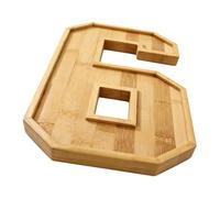 Berriphonia Plateau de service pour plats, décoration de table réutilisable en bois | Grand plateau de service et de repas | pour la maison, anniversaire, mariage, fête, vacances