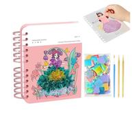 Berriphonia pokingArt Kit, Princess craftSet Avec Autocollants Et Peinture | Activité Piquante Jouet Pour Filles Préscolaire Maternelle En Classe Art craftKit Fournit Un Moyen Créatif Et Eng