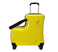 Berriphonia Rouler sur Une Valise pour Les | Suise de de Mot de Passe à 3 Chiffres avec siège pour, 20 Pouces de Roues silencieuses Étui à Chariot avec Ceintures de sécurité, Guidon,