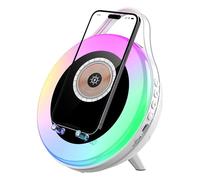 Berriphonia Support Téléphone et Enceinte | Charge Rapide Capteur RGB Support Audio Téléphone - avec Enceinte sans Fil | pour Bureau À Domicile, Salon, Chambre, Appartement