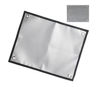 Berriphonia Tapis ignifuge | Tapis de foyer d'extérieur - Coussinets de protection résistants à la graisse renforcés en fibre de verre pour plage, feu de camp, camping-car, camion, poêle, pelouses