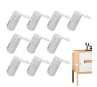 Berriphonia Verrous De Placard Sécurité Enfant | 10 loquets sécurité abattant toilettes - Verrou De Tiroir À 90 Degrés | pour sécuriser toute la maison, la cuisine, l'armoire, le réfrigérateur et le