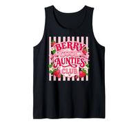 Berry Cool Aunties Club Trendy Rayé Fraise Débardeur