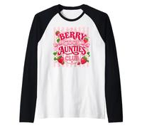 Berry Cool Aunties Club Trendy Rayé Fraise Manche Raglan