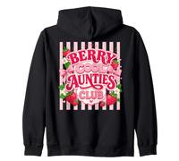Berry Cool Aunties Club Trendy Rayé Fraise Sweat à Capuche