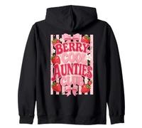 Berry Cool Aunties Club Trendy Strawberry Stripe Sweat à Capuche