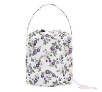 Berry Fruit Sac de rangement pour crochet avec trous Violet et blanc