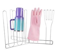 Berry President Porte-gants de cuisine, porte-gants, porte-gants de cuisine vertical, en acier inoxydable, notre support multifonction 3 en 1, égouttoir à bouteilles, égouttoir à bouteilles