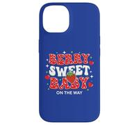 Berry Sweet Baby on The Way Révélation de Grossesse à la Fraise Mignonne Coque pour iPhone 14