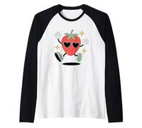 Berry Sweet Cool Strawberry Sourire Manche Raglan