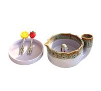 Berry Washer Bowl - Ceramic Rotating Fruit Strainer Spinner With Drainage