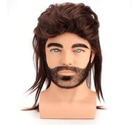 BERRYLION Perruque Mullet | Perruque pour homme pour adulte | Perruques Pop Rock pour homme | Perruques pour homme | Perruques pour homme | Perruques pour homme | Perruques pour homme | Perruque pour