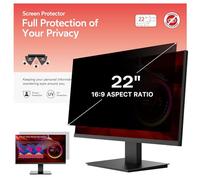 BERSEM Filtre de Confidentialité pour Ordinateur Portable de 22 Pouces pour Moniteur D'ordinateur au Aspect 16:9 Filtre Anti-Lumière Bleue, Anti-Espion, Anti-Rayures, Blocage des UV