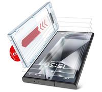 BERSEM Lot de 3 pour Samsung Galaxy S24 Ultra Protecteur D'écran + Caméra Protecteur, Verre Trempé avec Plateau D'installation Personnalisé, Norme Militaire Incassable, HD Clair, RéSistant aux Rayures