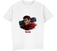 Berserk Fashion T-Shirt White Hort Man Top Tees Harajuku Manches Courtes(3X-Large)