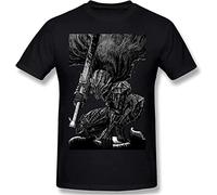 Berserk Guts T-Shirt Mens Fashion Cotton Short Sleeve T-Shirts Manches Courtes(Medium)