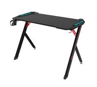 Berserker Gaming TABLE-BSK-PREMIUM-BALDER-120-ILL, Bureau Gamer avec LED, 120 cm, Noir